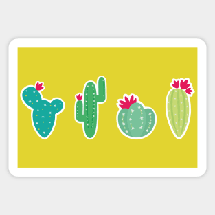 Cactus adorable prickly pear mexican modern pattern kawaii cacti Sticker